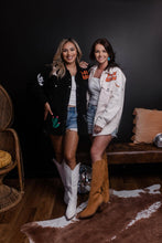 Load image into Gallery viewer, Oversize Sherpa Embroidery Jacket - BLACK