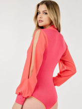Load image into Gallery viewer, Long Slit Sleeve Surplice Bodysuit