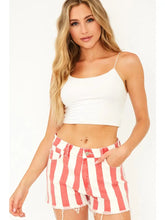 Load image into Gallery viewer, Striped Denim Shorts
