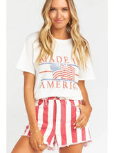 Load image into Gallery viewer, Striped Denim Shorts
