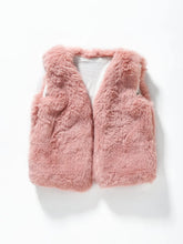 Load image into Gallery viewer, Pink Fur Toddler Vest
