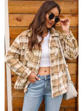 Load image into Gallery viewer, Sherpa Plaid Jacket
