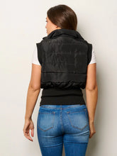 Load image into Gallery viewer, WOMEN'S SLEEVELESS ZIP UP PUFFER VEST