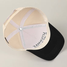 Load image into Gallery viewer, Literally Just A Girl Embroidery Two Tone Trucker Hat
