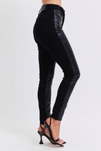 Load image into Gallery viewer, Judy Blue Faux Leather High Rise &amp; Denim Skinny Regular
