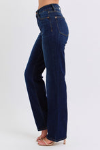 Load image into Gallery viewer, Judy Blue Dark Wash High Waisted Straight Leg
