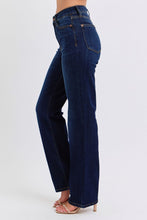 Load image into Gallery viewer, Judy Blue Mid Rise Straight Fit Dark Wash
