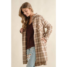 Load image into Gallery viewer, PLAID JAQUARD BUTTON DOWN OVERSIZE JACKET
