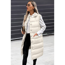 Load image into Gallery viewer, Solid Button Down Puff Vest Padded Jacket
