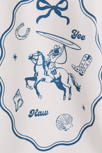 Load image into Gallery viewer, &quot;YEE HAW&quot; PRINTED CREW NECK OVERSIZED SWEATSHIRT
