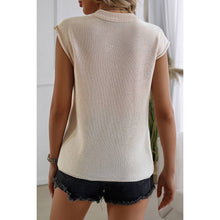 Load image into Gallery viewer, American Flag Print Crew Neck Cap Sleeve Vest
