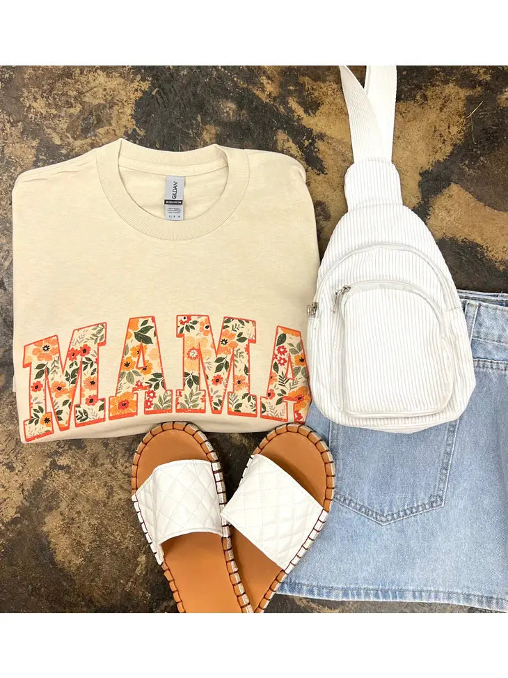 'MAMA' Floral Tee