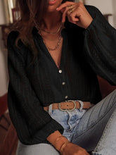Load image into Gallery viewer, Lace Button Up Blouse
