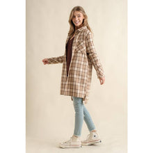 Load image into Gallery viewer, PLAID JAQUARD BUTTON DOWN OVERSIZE JACKET
