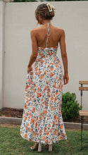 Load image into Gallery viewer, Long chiffon V-neck dress with big swing
