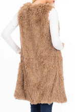 Load image into Gallery viewer, Fur Long Vest Styled Poncho

