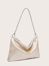 Load image into Gallery viewer, Women&#39;s Rhinestone Decor Satin Square Bag Dinner Bag
