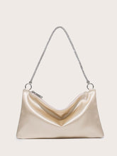 Load image into Gallery viewer, Women&#39;s Rhinestone Decor Satin Square Bag Dinner Bag
