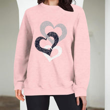 Load image into Gallery viewer, Women&#39;s Heart Graphic Pullover Sweatshirt Casual Long Sleeve Top for Everyday Wear
