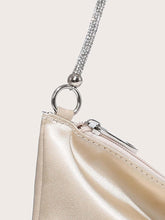 Load image into Gallery viewer, Women&#39;s Rhinestone Decor Satin Square Bag Dinner Bag
