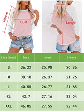Load image into Gallery viewer, Women&#39;s Casual T-Shirts 3/4 Sleeve Color Block Cute Tops Comfy Blouses
