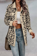 Load image into Gallery viewer, Button Down Long Sleeves Leopard Pocket Jacket
