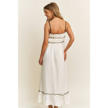 Load image into Gallery viewer, ROMANTIC SOFT COTTON WOVEN TANK MIDI DRESS
