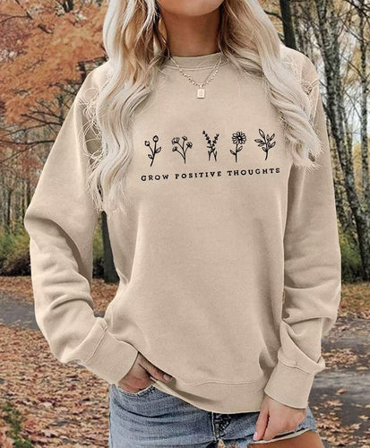 Women Cute Graphic Funny Oversized Pullover Drop Shoulder Sweatshirts