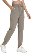 Load image into Gallery viewer, Womens Joggers with Pockets Lightweight Quick Dry Soft Athletic Workout Pants for Yoga Gym Running Travel
