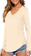 Load image into Gallery viewer, Long Sleeve Shirts for Women Business Casual Tops Fall Fashion Outfits Basic Workout Tees Beach Vacation Clothes 2025
