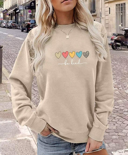 Women Long Sleeve Graphic Oversized Pullover Cute Drop Shloulder Sweatshirts