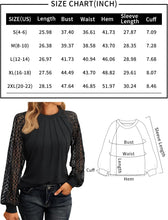 Load image into Gallery viewer, Womens Long Sleeve Shirts Lace Tops Business Casual Fall Fashion Outfits Clothes 2025 Knitted Y2k Dressy Blouses
