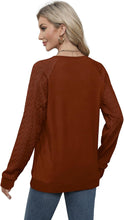 Load image into Gallery viewer, Sweaters for Women Crewneck Cable Knit Sleeve Sweaters Long Sleeve Shirts for Women Lightweight Fashion
