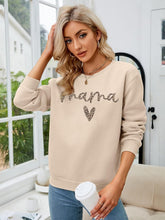Load image into Gallery viewer, Mama Sweatshirt for Women Mama Letter Print Sweatshirts Mom Life Shirt Casual Pullover Tops
