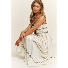 Load image into Gallery viewer, ROMANTIC SOFT COTTON WOVEN TANK MIDI DRESS
