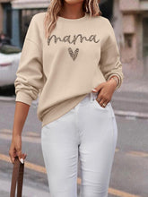 Load image into Gallery viewer, Mama Sweatshirt for Women Mama Letter Print Sweatshirts Mom Life Shirt Casual Pullover Tops
