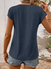 Load image into Gallery viewer, Womens Tank Tops Cap Sleeve U Neck Tops Summer Casual Clothes Loose Fit Basic T Shirts

