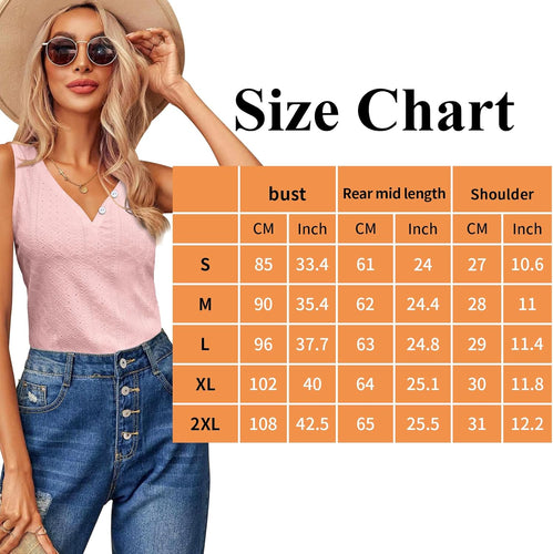 Women's V-Neck Sleeve Blouse - Casual Loose Fit Tunic Top with Embroidery Detail, Dressy Elegant Shirt for Women