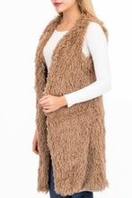 Load image into Gallery viewer, Fur Long Vest Styled Poncho
