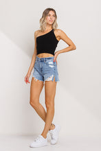 Load image into Gallery viewer, Mid Rise Denim Shorts
