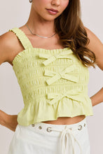 Load image into Gallery viewer, FRONT RIBBON BOW TIE DETAIL TOP
