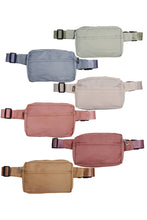 Load image into Gallery viewer, Minimal Matte Pastel Color Belt Bag Fanny Pack
