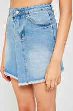 Load image into Gallery viewer, Wrap-Over Denim Skirt
