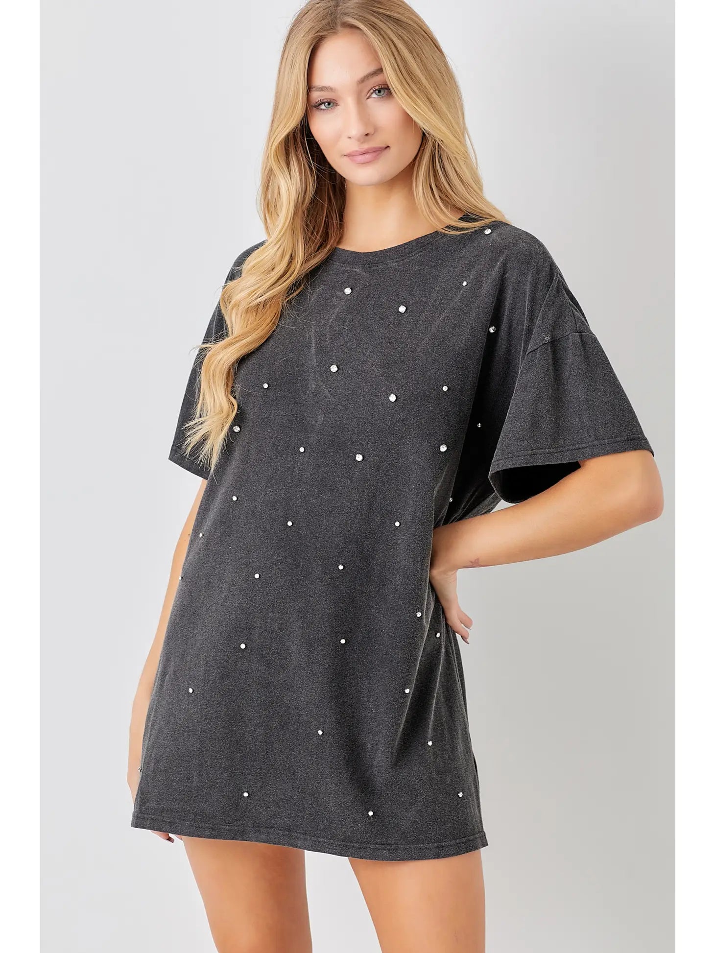 rhinestone t shirt dress R&B TOUR 2026 RHINESTONE T-SHIRT DRESS WARV Creations