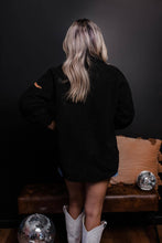Load image into Gallery viewer, Oversize Sherpa Embroidery Jacket - BLACK
