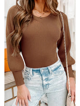Load image into Gallery viewer, Ribbed Balloon Body Suit
