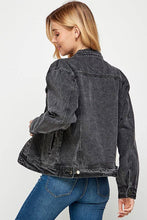Load image into Gallery viewer, Women&#39;s Denim Jacket (Vintage Black)
