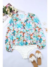 Load image into Gallery viewer, Floral Print Wrap Body Suit

