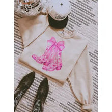 Load image into Gallery viewer, Coastal Boot Print Crew Neck
