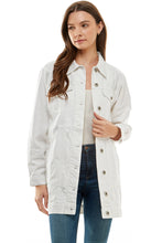 Load image into Gallery viewer, White Denim Jacket with Distressed
